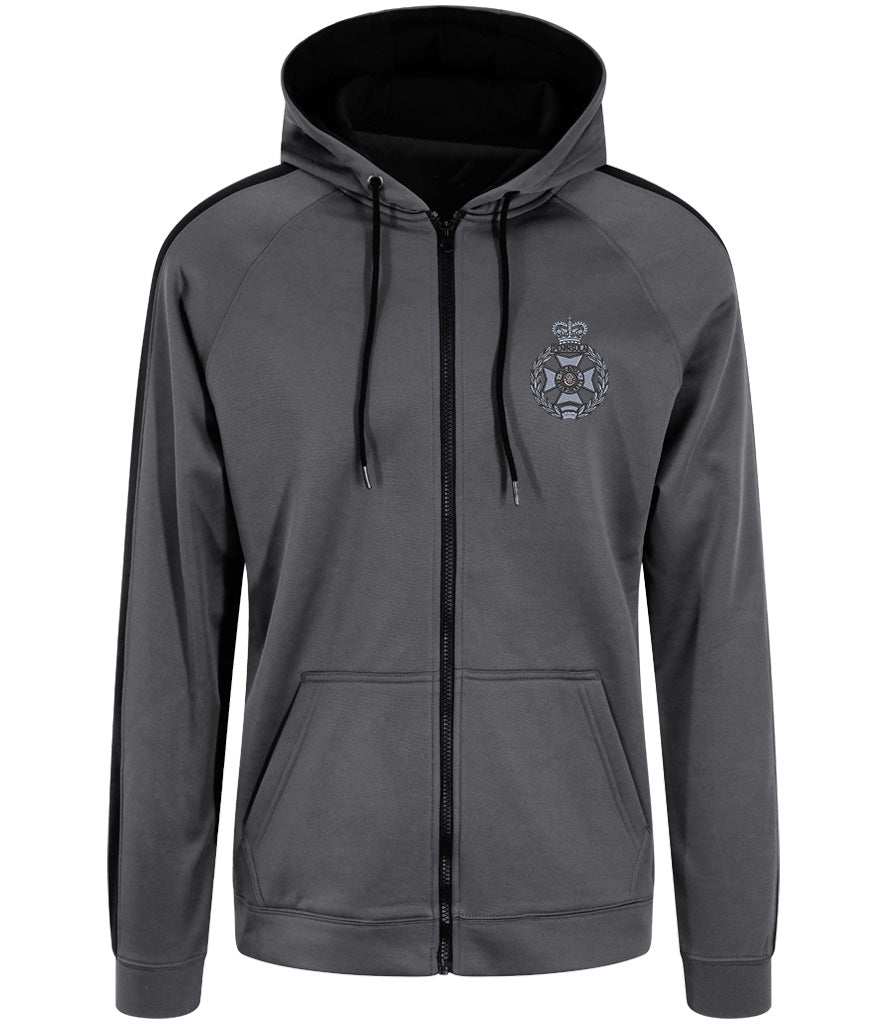 Royal Green Jackets Clothing,Royal Green Jackets Merchandise, Royal Green Jackets Veterans Clothing,Royal Green Jackets Polyester Sports Zoodie Grey/Black