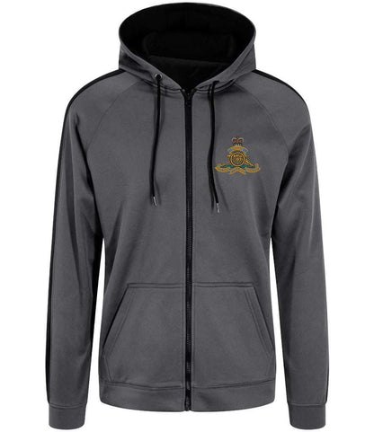 Royal Artillery Polyester Sports Zoodie with badge, durable 100% polyester.