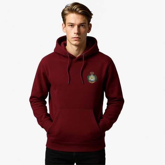 Royal Engineers Hoodie Embroidered Logo Peach Finish Ultra Premium Weight(330gsm)