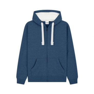 Queens Regiment Ultra Premium Embroidered Contrast Zipped Hoodie