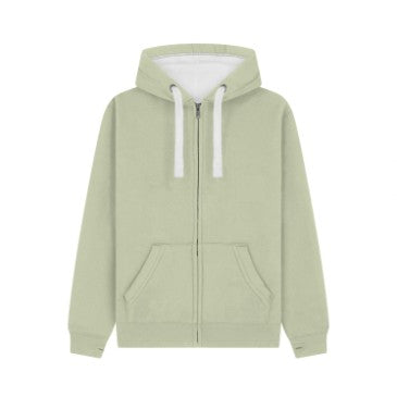 Queens Regiment Ultra Premium Embroidered Contrast Zipped Hoodie