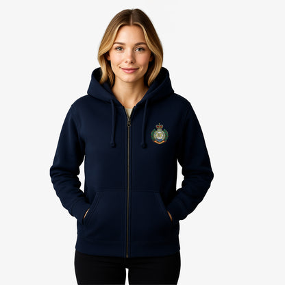 Royal Engineers Zipped Hoodie Embroidered Logo Premium Weight(310gsm)