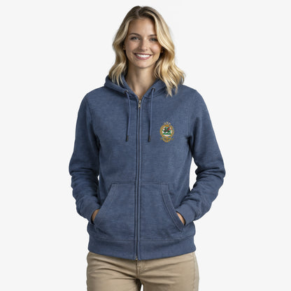Queens Regiment Ultra Premium Embroidered Zipped Hoodie