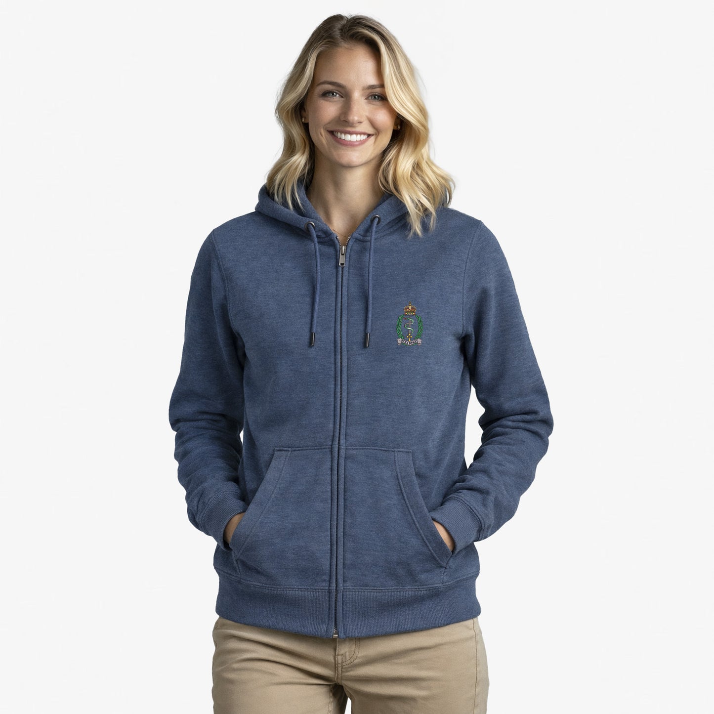 Royal Army Medical Service Ultra Premium Embroidered Zipped Hoodie
