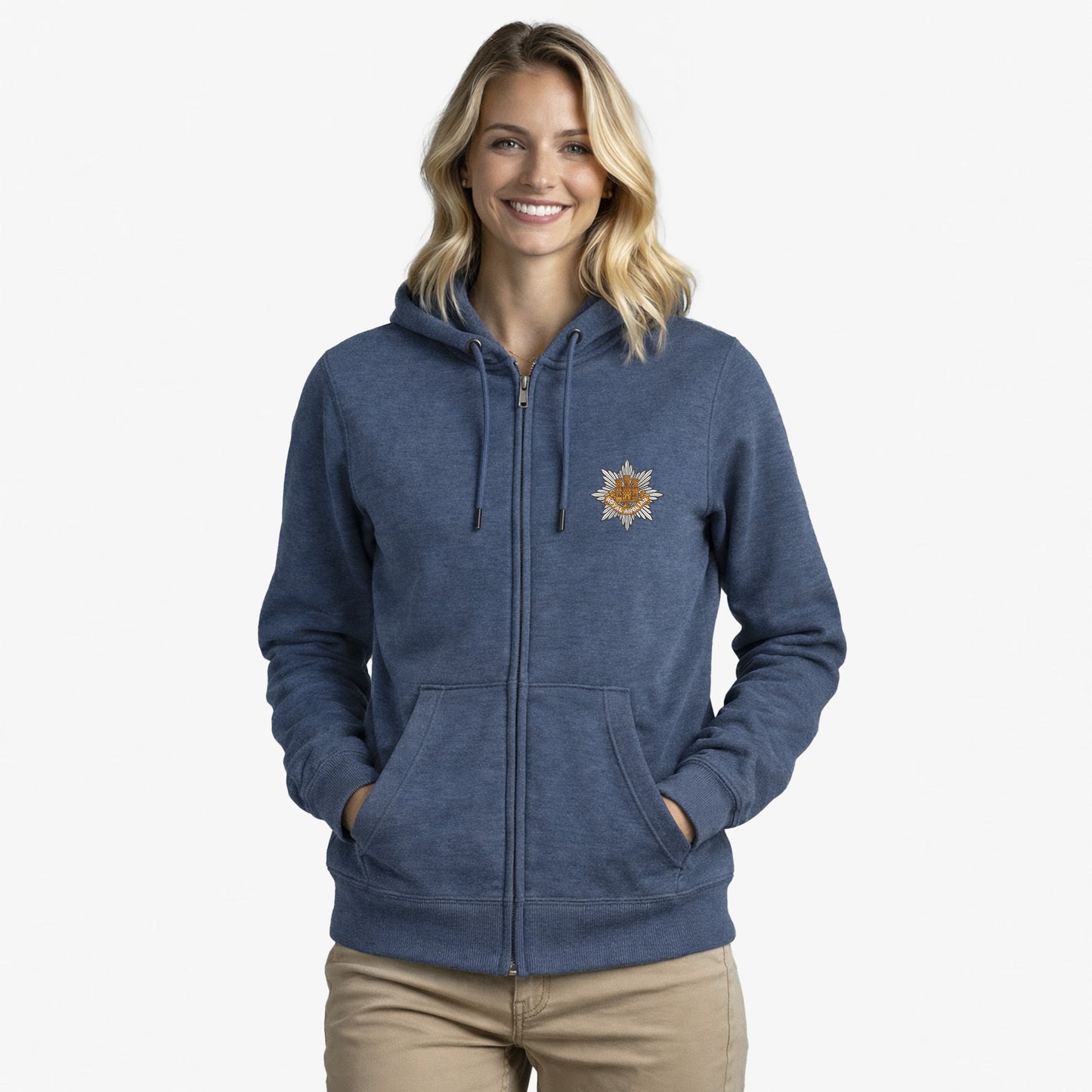 Royal Anglian Regiment Ultra Premium Embroidered Zipped Hoodie