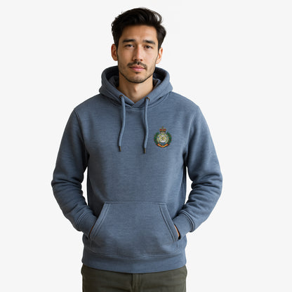 Royal Engineers Hoodie Embroidered Logo Peach Finish Ultra Premium Weight(330gsm)
