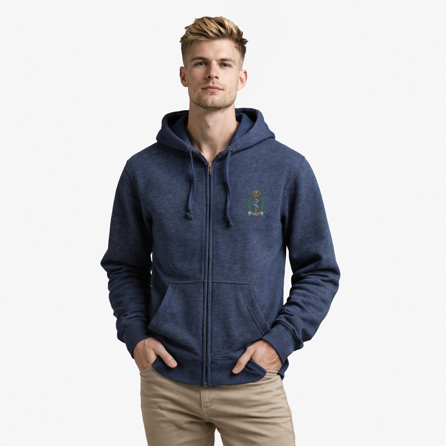 Royal Army Medical Service Premium Embroidered Zipped Hoodie