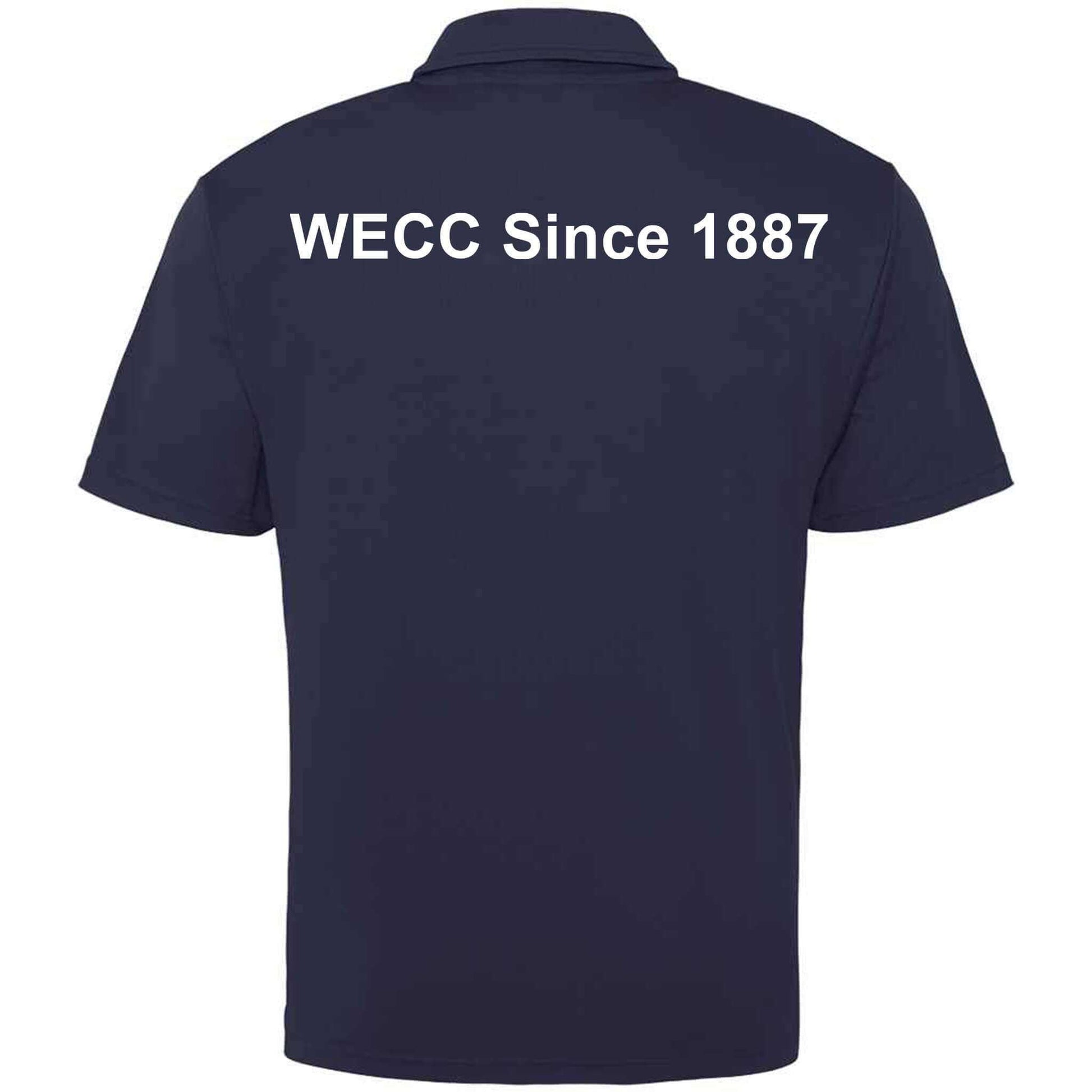 Worthing Excelsior Cycling Club Embroidered Wicking Material Polo Shirt Royal Blue M