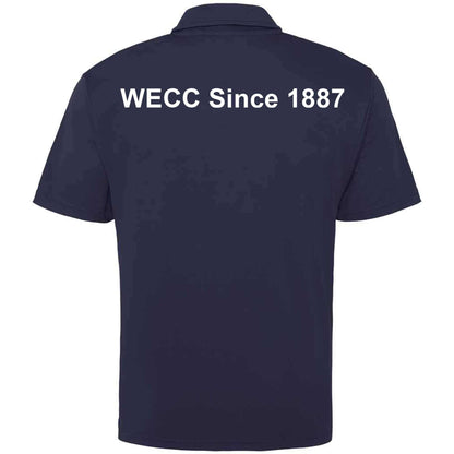 Worthing Excelsior Cycling Club Embroidered Wicking Material Polo Shirt Royal Blue M