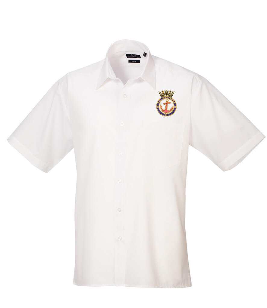 TS. Arethusa Association White Shirt Short Sleeved With Breast Pocket 15 White