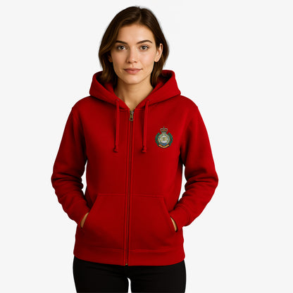 Royal Engineers Zipped Hoodie Embroidered Logo Premium Weight(310gsm)