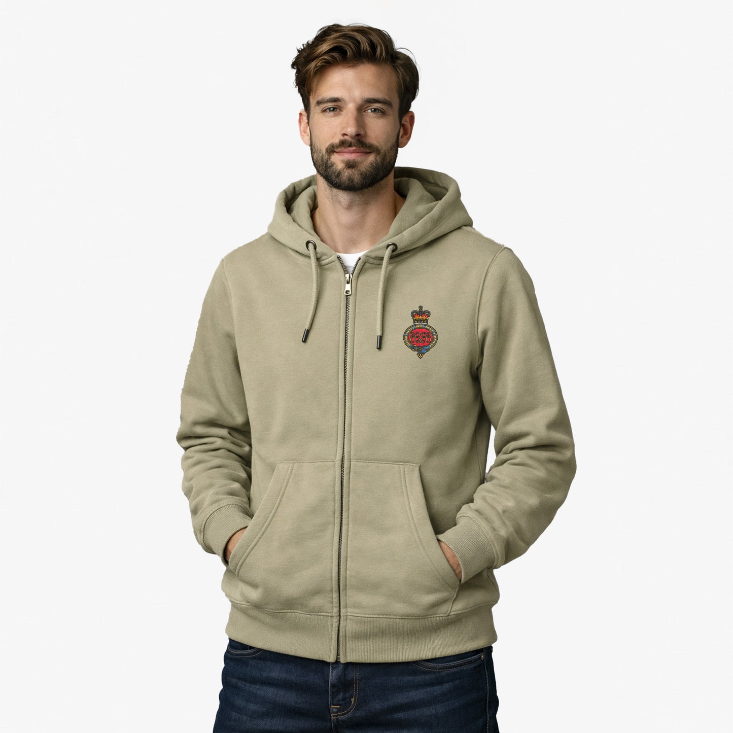 Grenadier Guards Ultra Premium Embroidered Zipped Hoodie