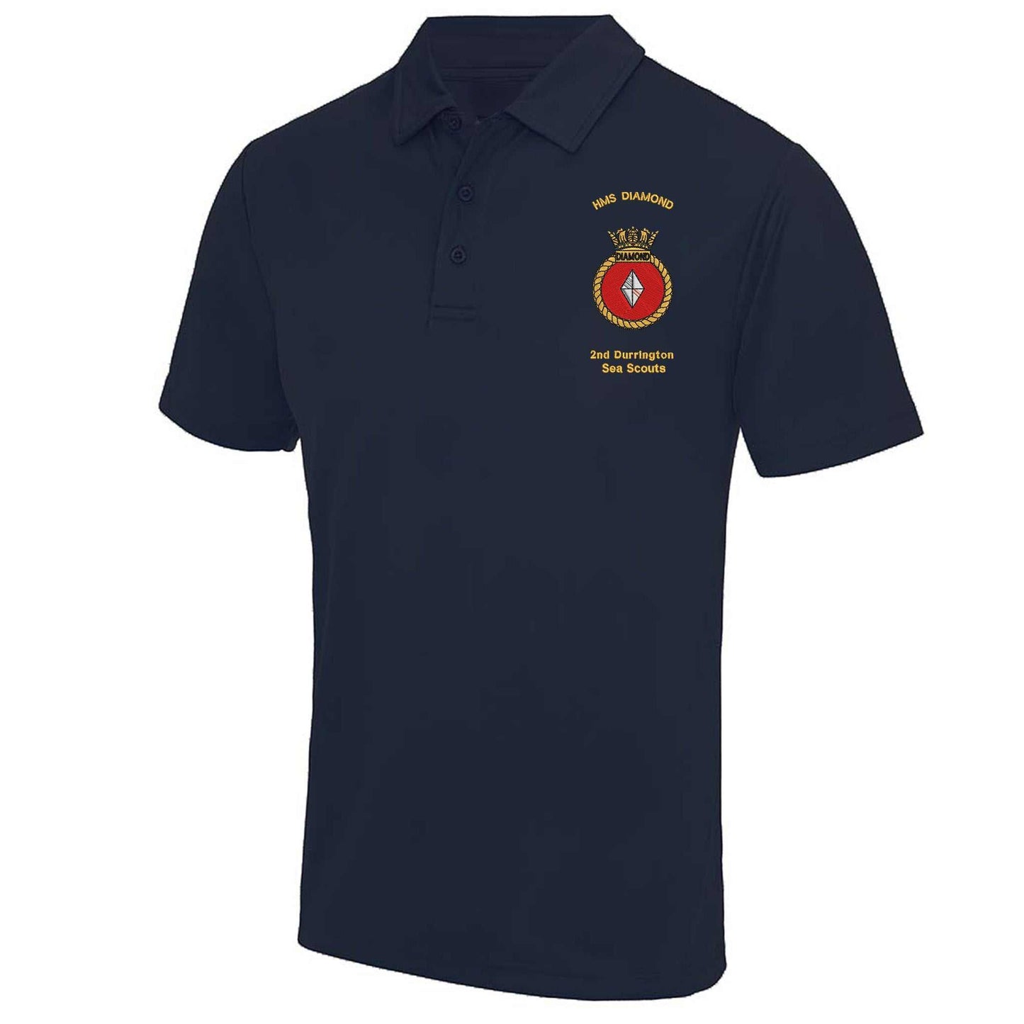 2nd Durrington Sea Scouts Section Leaders Embroidered Polo Shirt  S