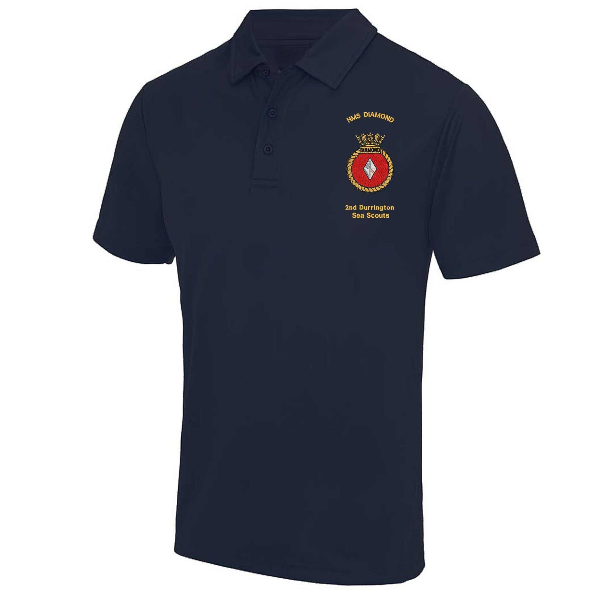2nd Durrington Sea Scouts Section Leaders Embroidered Polo Shirt  S