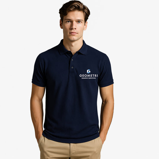Geometri Embroidered Polo Shirt