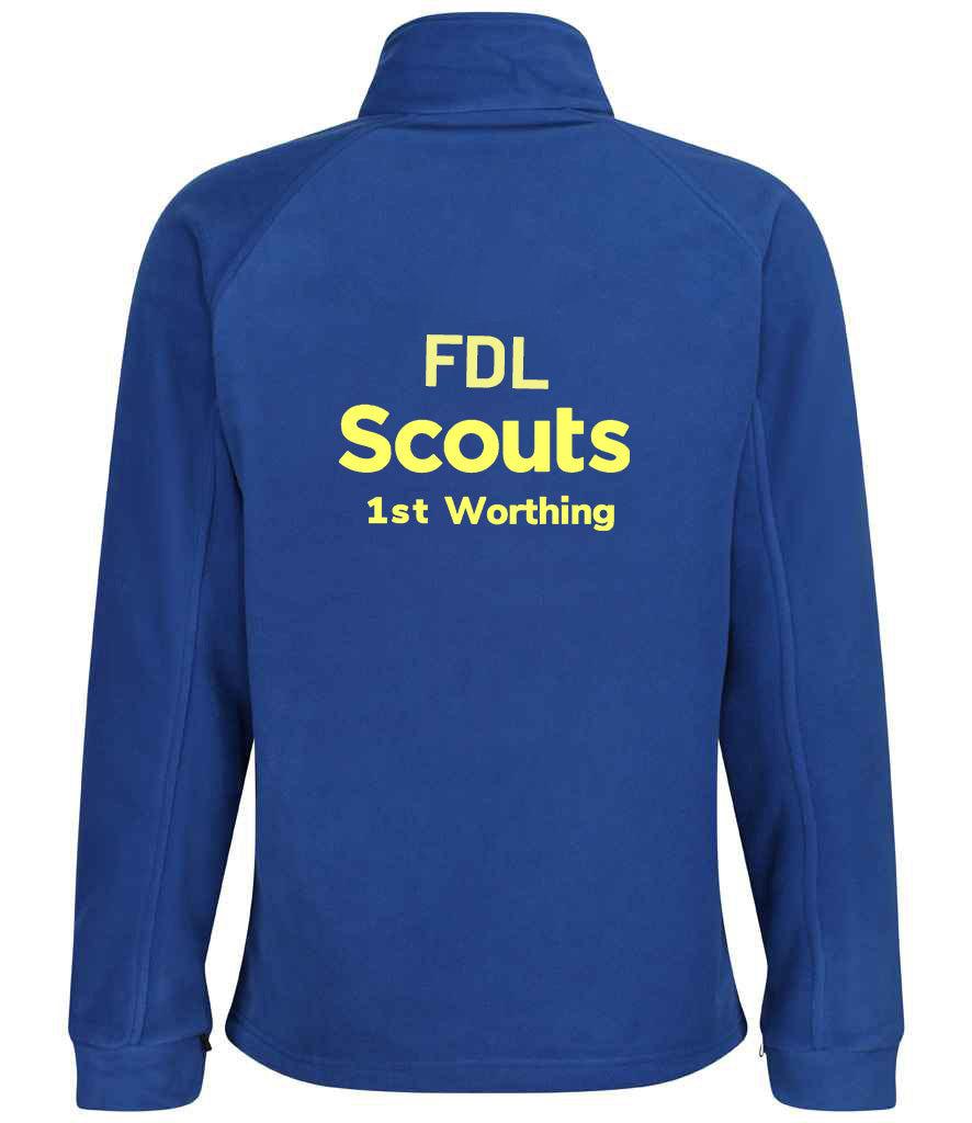 1st Worthing Scouts Leaders Embroidered Soft Shell  M
