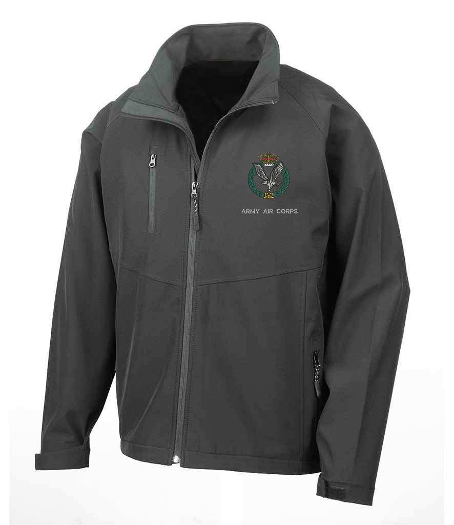 Army Air Corps Clothing,Army Air Corps Merchandise, Army Air Corps Veterans Clothing,Army Air Corps Soft Shell Jacket Black