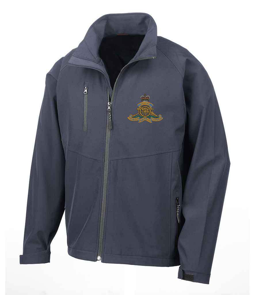 Royal Artillery  Clothing,Royal Artillery  Merchandise, Royal Artillery  Veterans Clothing,Royal Artillery Soft Shell Jacket Navy
