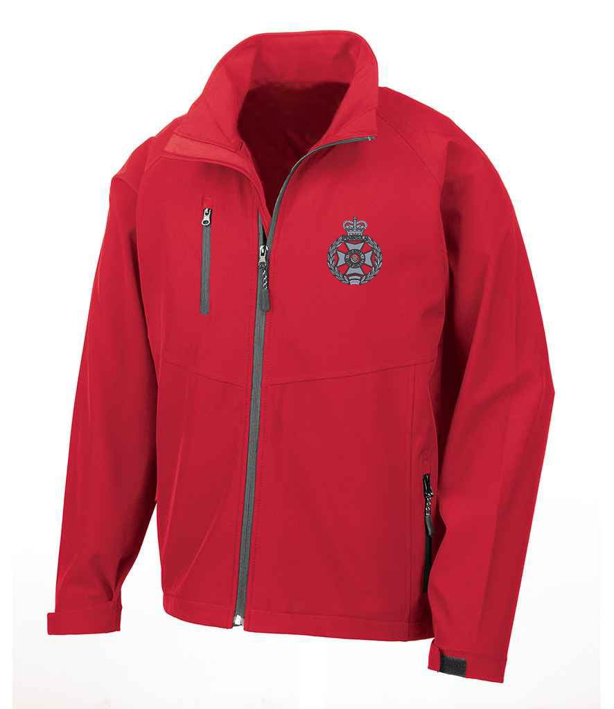Royal Green Jackets Clothing,Royal Green Jackets Merchandise, Royal Green Jackets Veterans Clothing,Royal Green Jackets Soft Shell Jacket Red