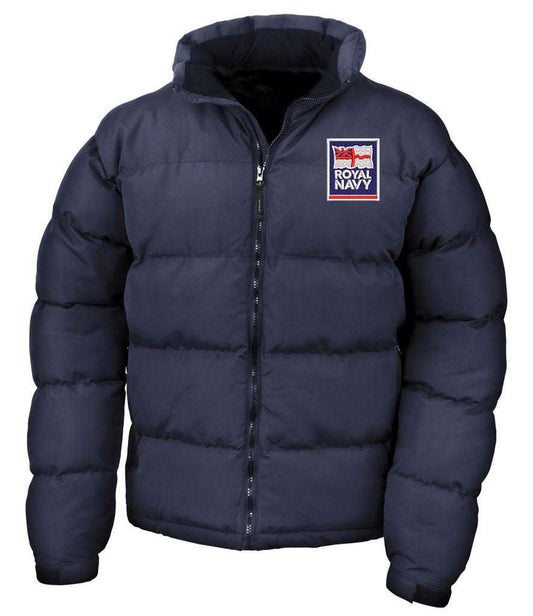 Royal Navy  Clothing,Royal Navy  Merchandise, Royal Navy  Veterans Clothing,Royal Navy Down Feel Jacket Navy