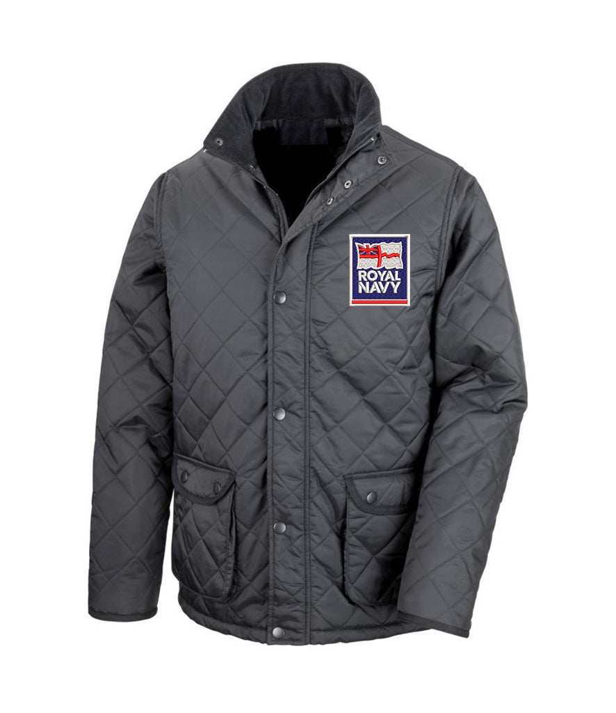 Royal Navy  Clothing,Royal Navy  Merchandise, Royal Navy  Veterans Clothing,Royal Navy Cheltenham Jacket Black