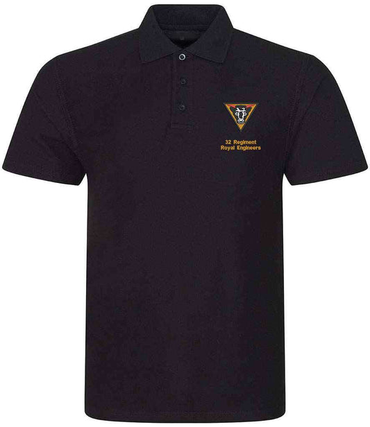Royal Engineers Clothing 32 Regiment Royal Engineers Polo Shirt Navy S