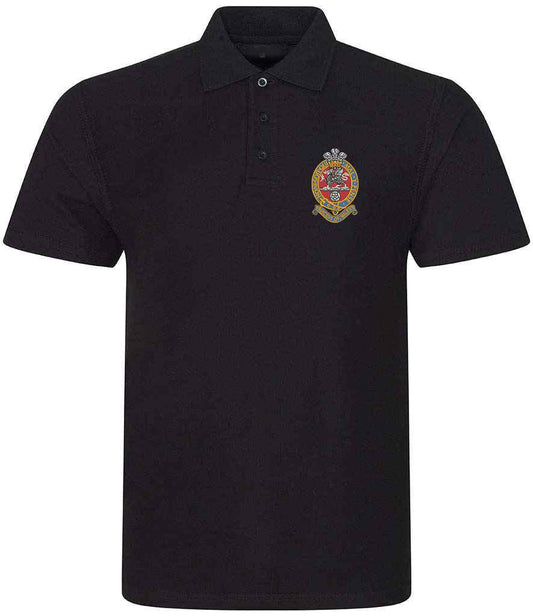 The Princess of Wales's Royal Regiment Polo Shirt with embroidered emblem, 50% polyester, 50% cotton blend.