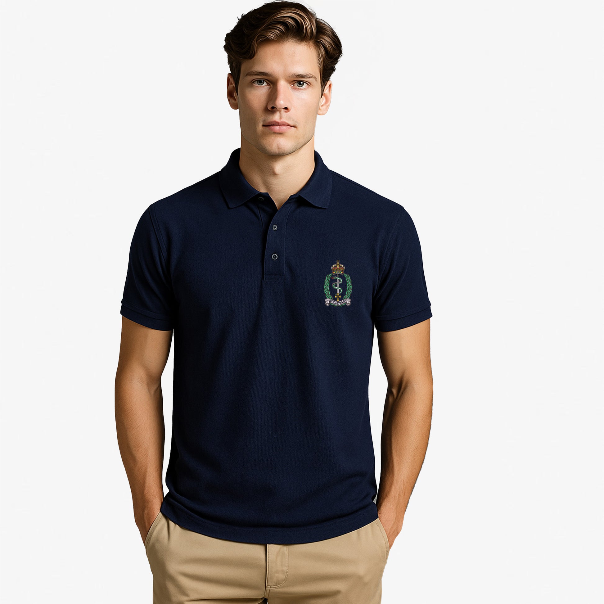 Royal army Medical service Polo Shirt Navy Blue