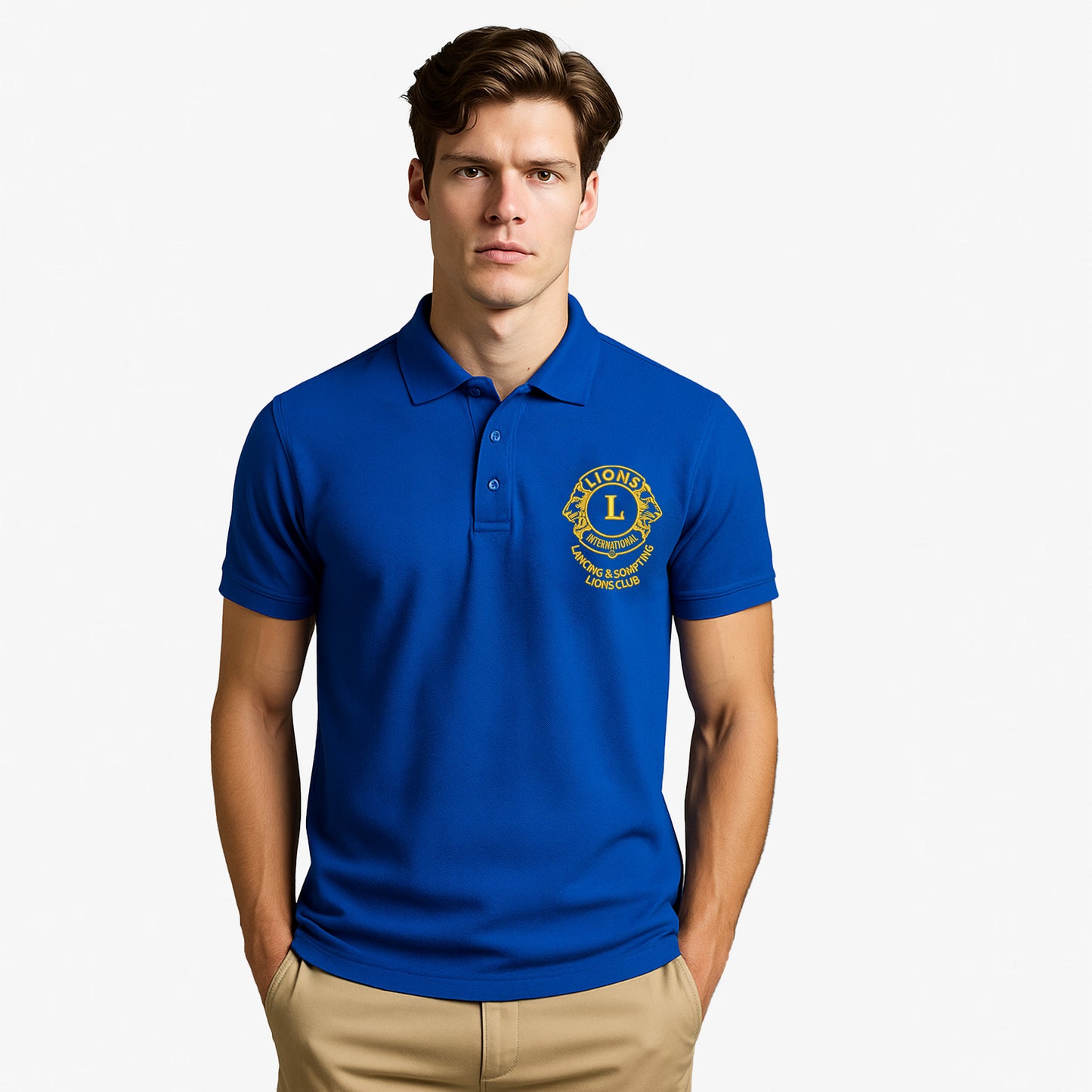 Lancing & Sompting Lions Club Emroidered Polo Shirt
