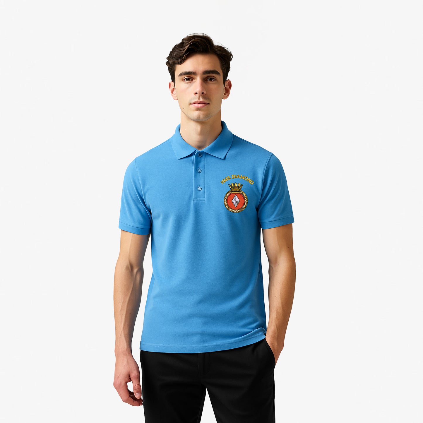 26 Armoured Engineer regiment Polo Shirt Navy Blue