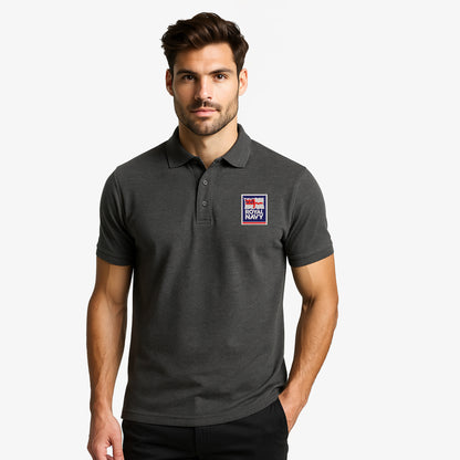 Royal Navy Polo Shirt with Embroidered Royal Navy Logo
