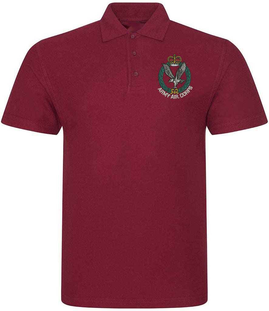 Army Air Corps Clothing,Army Air Corps Merchandise, Army Air Corps Veterans Clothing,Army Air Corps Polo Shirt Maroon