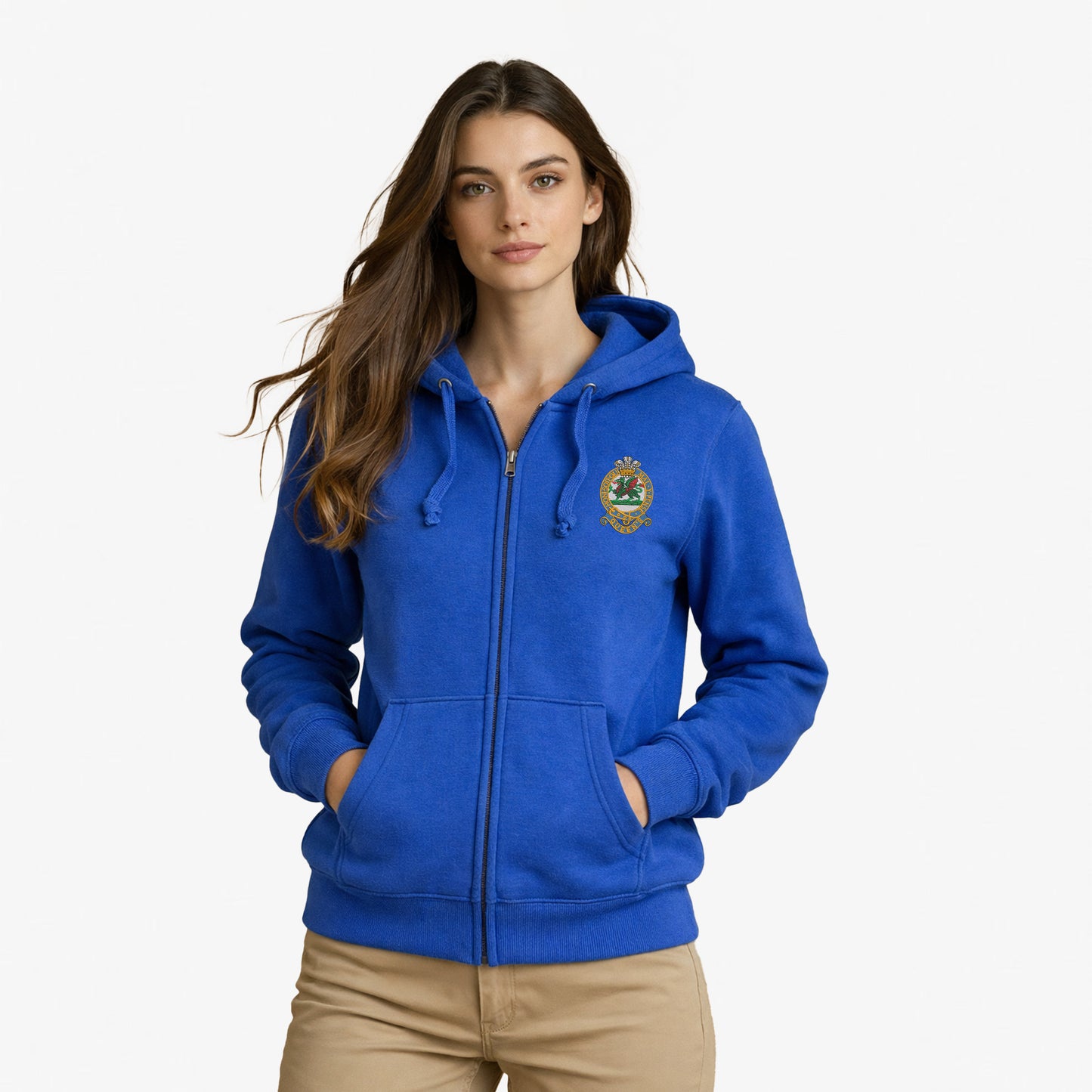 Queens Regiment Premium Zipped Hoodie