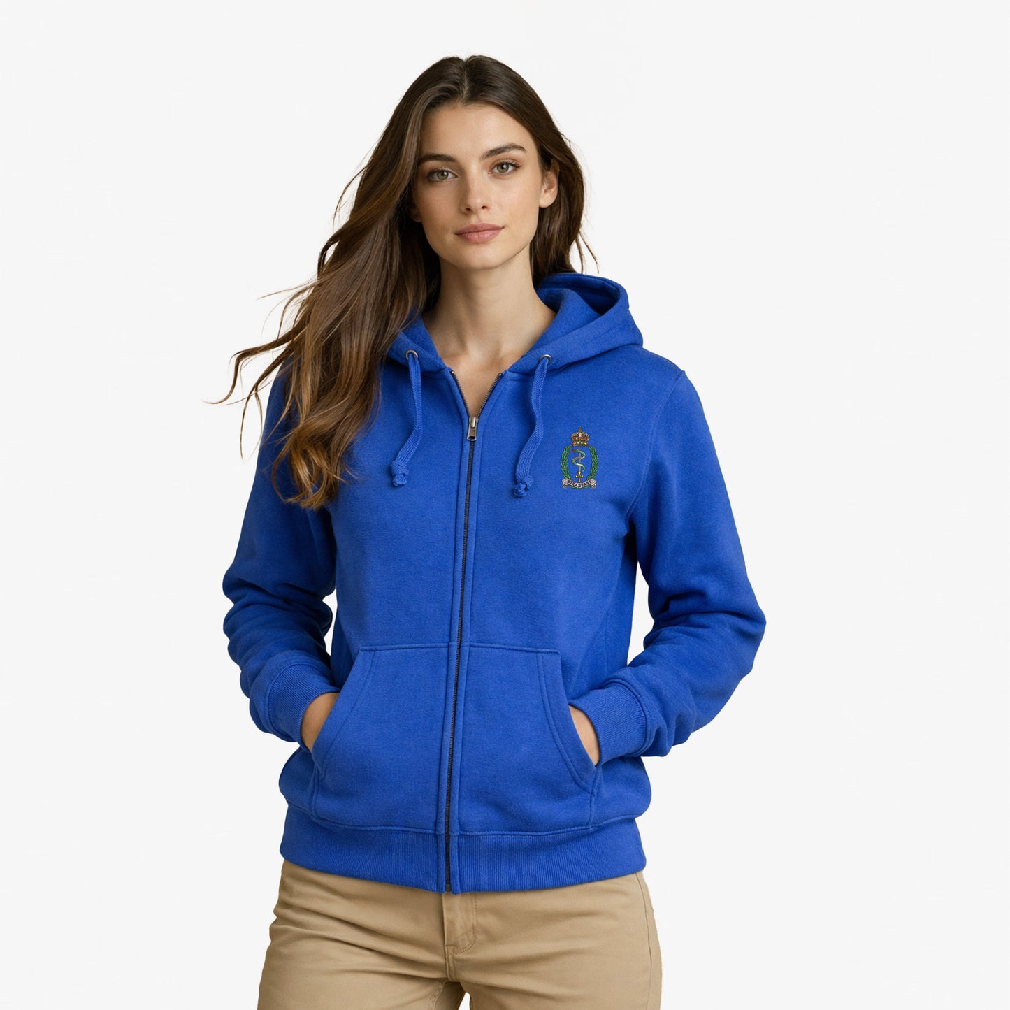 Royal Army Medical Service Premium Embroidered Zipped Hoodie