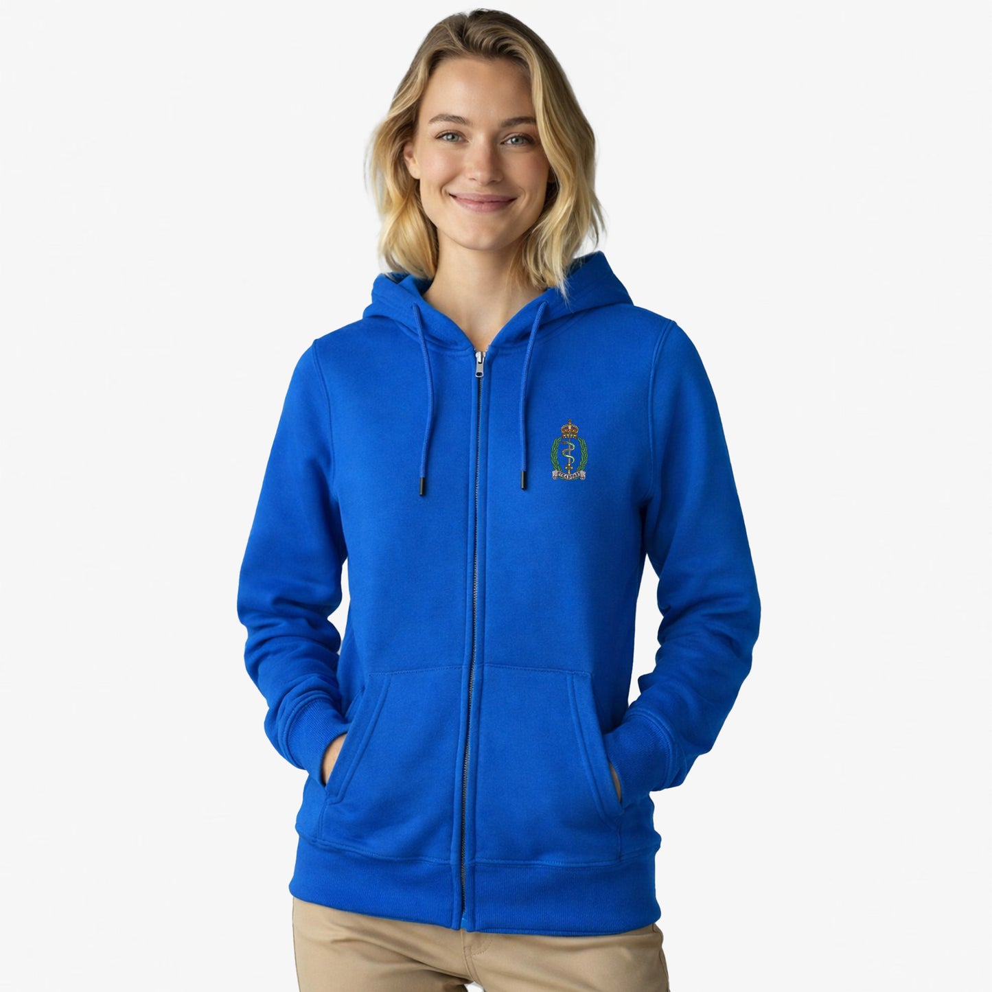 Royal Army Medical Service Ultra Premium Embroidered Zipped Hoodie