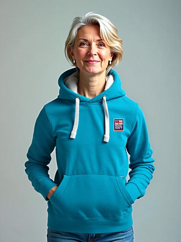 Royal Navy Hoodie|Ultra Premium Hoodie with Embroidered Royal Navy Logo