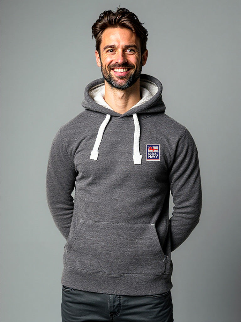 Royal Navy Hoodie|Ultra Premium Hoodie with Embroidered Royal Navy Logo