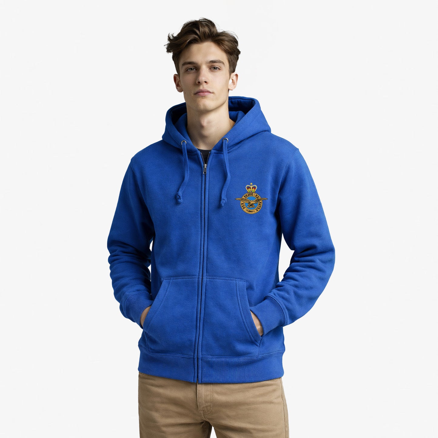 Royal Air Force Premium Zipped Embroidered Hoodie