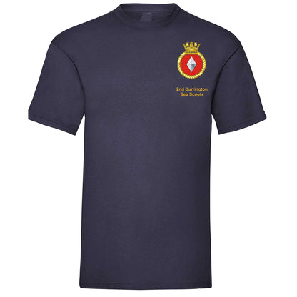 2nd Durrington Sea Scouts Scout Section T-Shirt Printed Logo  S