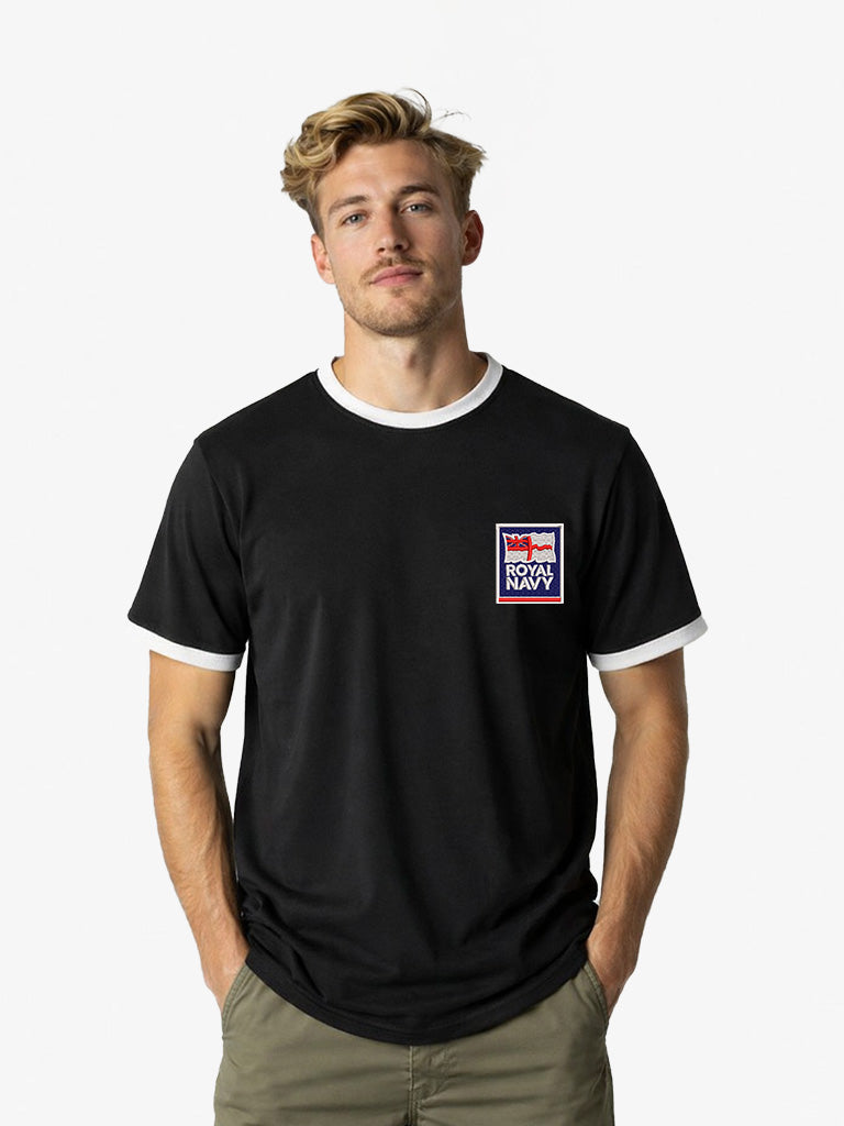 Royal Navy Contrast Ringer T-Shirt