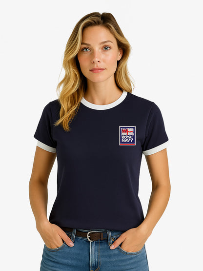 Royal Navy Contrast Ringer T-Shirt