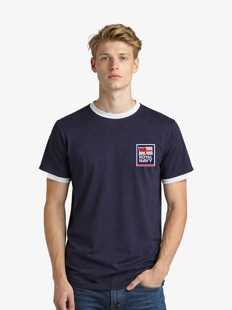 Royal Navy Contrast Ringer T-Shirt