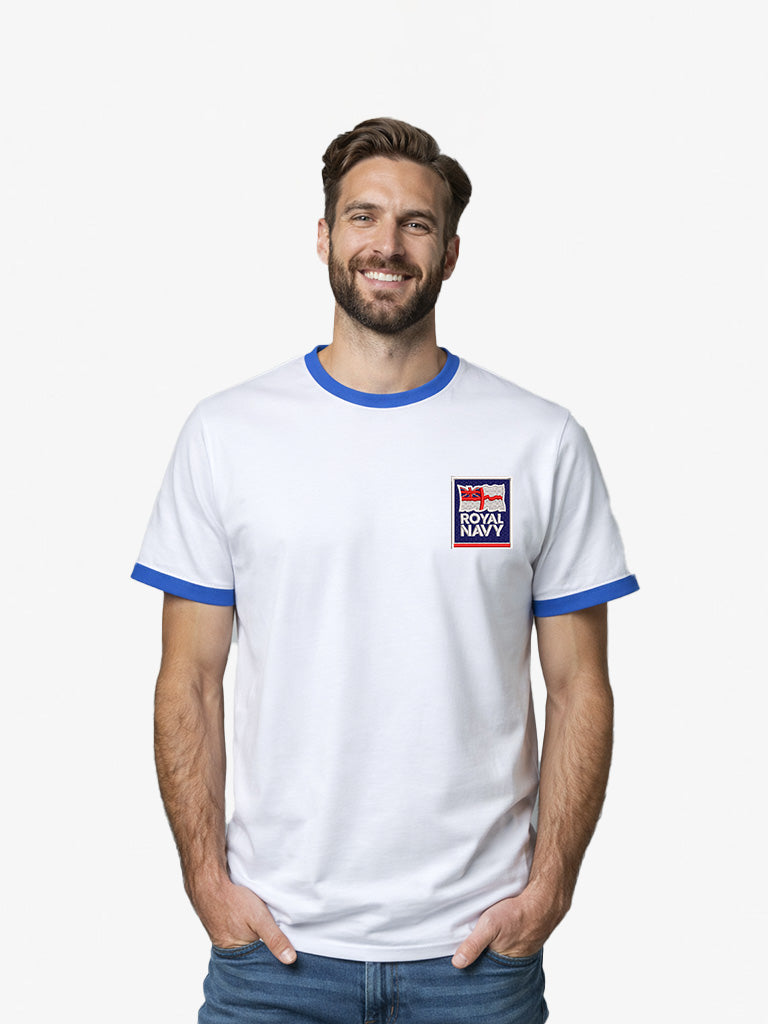 Royal Navy Contrast Ringer T-Shirt