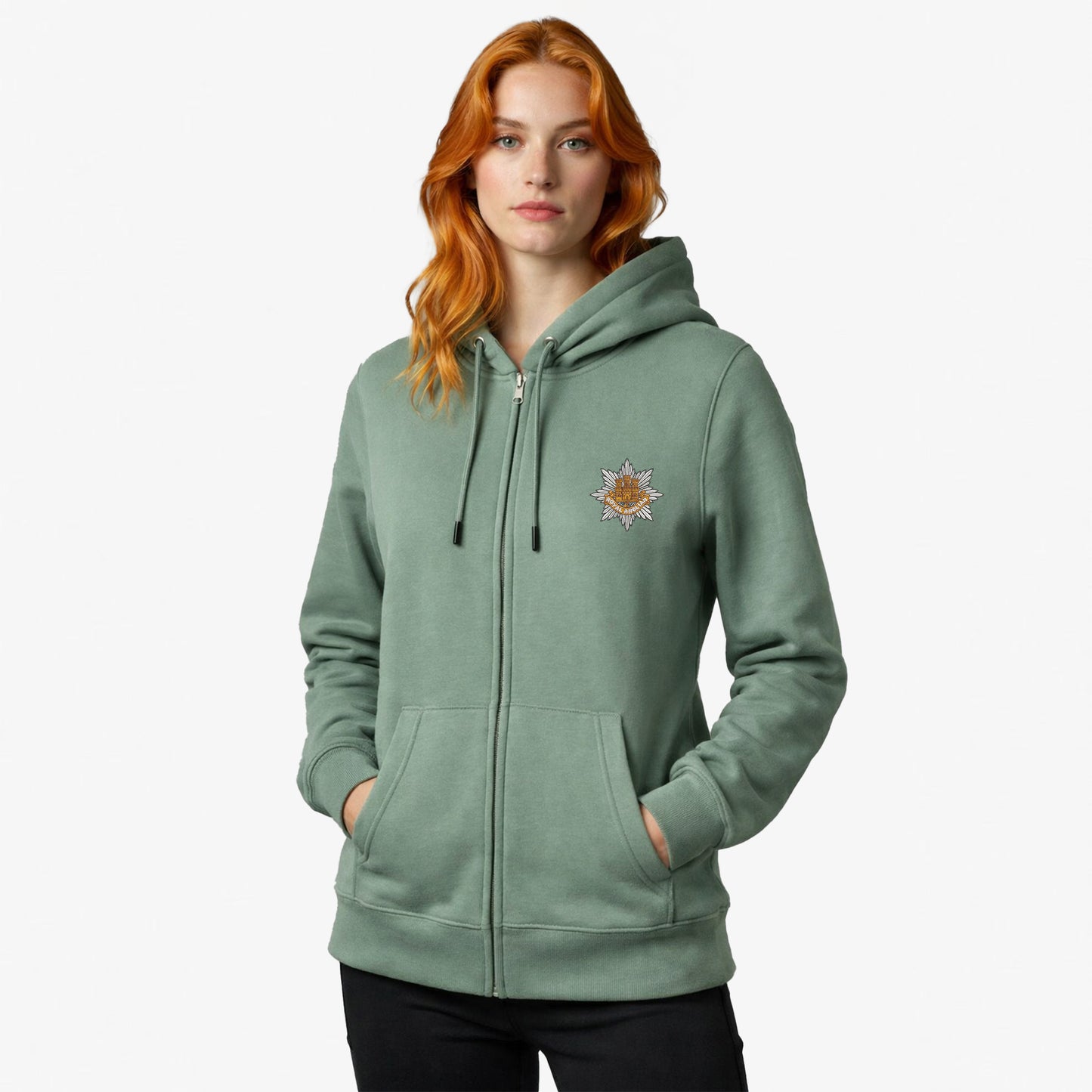 Royal Anglian Regiment Ultra Premium Embroidered Zipped Hoodie