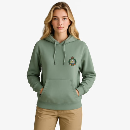 Royal Engineers Hoodie Embroidered Logo Peach Finish Ultra Premium Weight(330gsm)