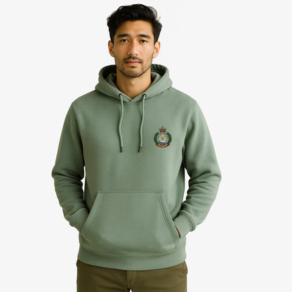 Royal Engineers Hoodie Embroidered Logo Peach Finish Ultra Premium Weight(330gsm)