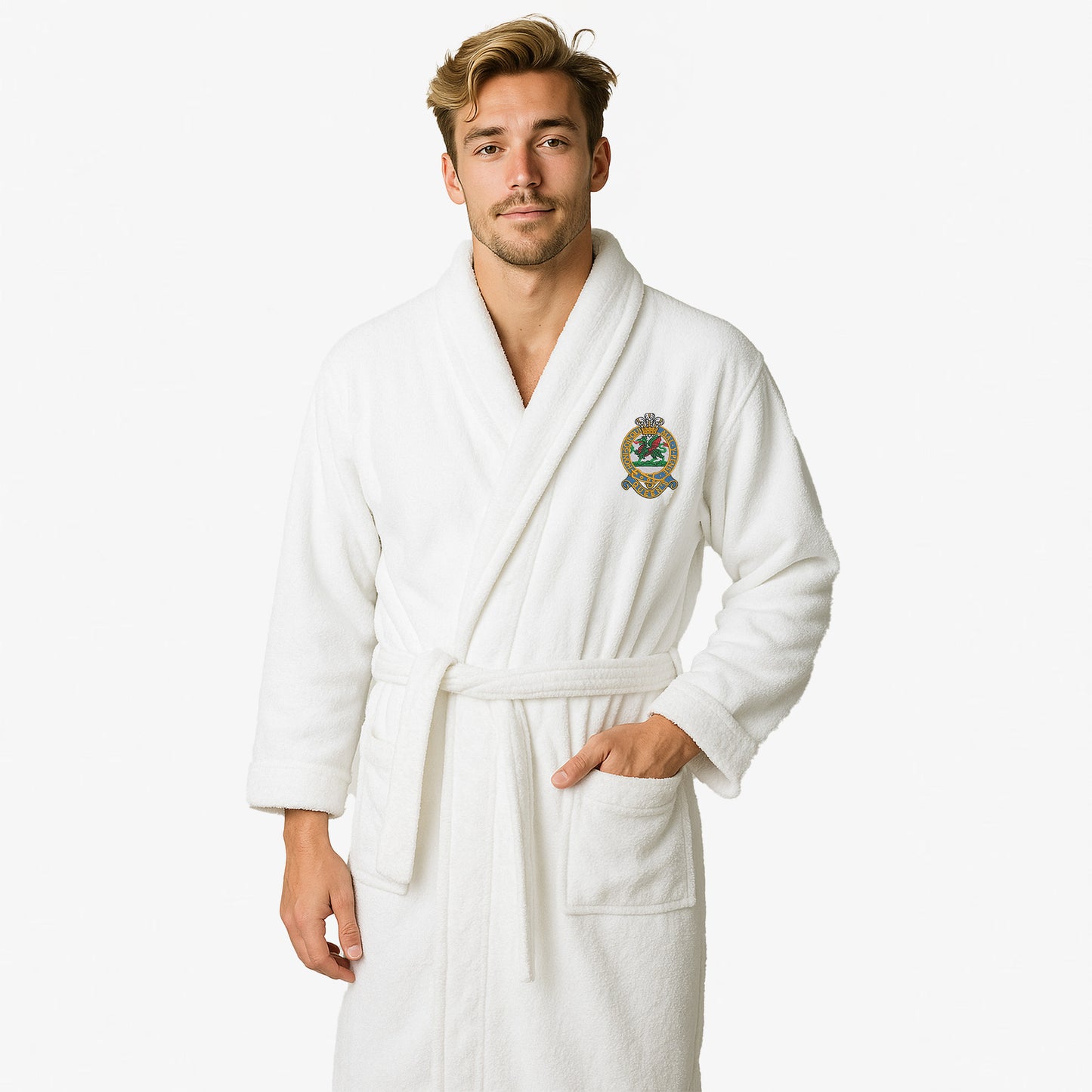 Queens Regiment Luxury Kimono Towelling Robe