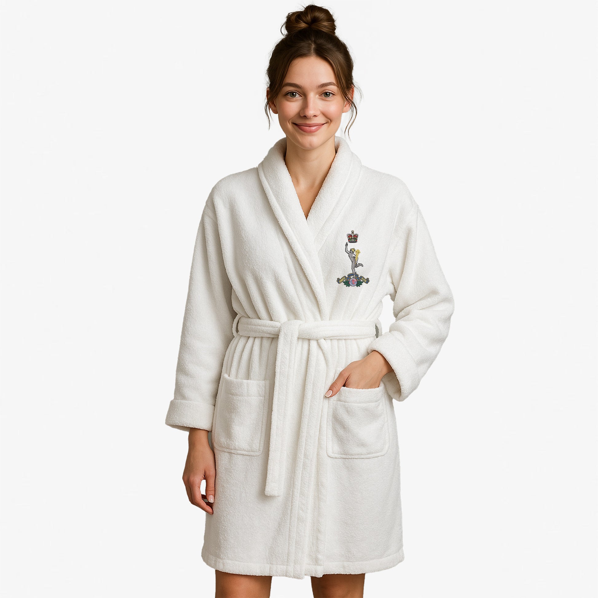 Royal Signals Luxury Kimono Towelling Robe-