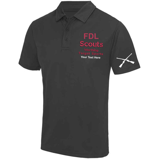 Worthing Scouts Target Sports Embroidered 100% Polyester Wiking Polo Shirt  S