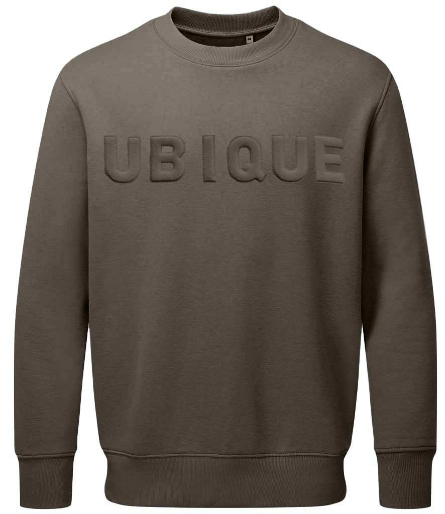 Royal Engineers sweatshirt with "Ubique" 3D puff embroidery in khaki.